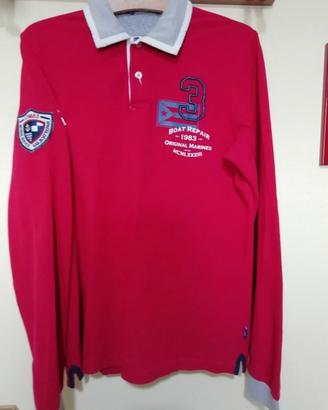 maglia uomo rossa a maniche lunghe