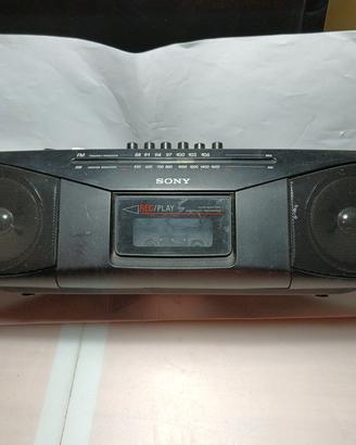 radio tape recorder Sony cfs-204 stereo cassette 