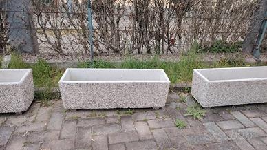 vasi da giardino in cemento 
