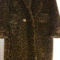 Cappotto ecopelliccia maculato