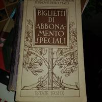 Catalogo dei biglietti speciali FS 1931