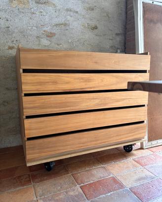 Cassettiera legno di ciliegio