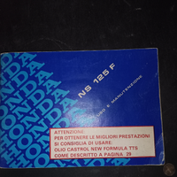 Libretto uso manutenzione Honda