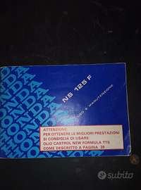 Libretto uso manutenzione Honda