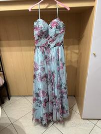 Abito in tulle celeste