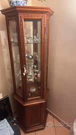 vetrinetta esagonale in legione vetro