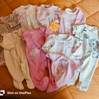 abbigliamento neonata 3/6 mesi CM 63/68 . lotto 