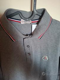  Polo maniche lunghe di Moncler grigia M