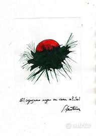 Il buco nero  mangia il sole di Lucio Fontana