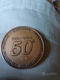 medaglia in bronzo  firmata lucio parigi