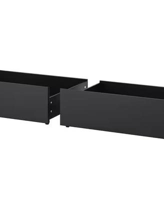 4Cassetti contenitore cn rotelle x letto MALM Ikea