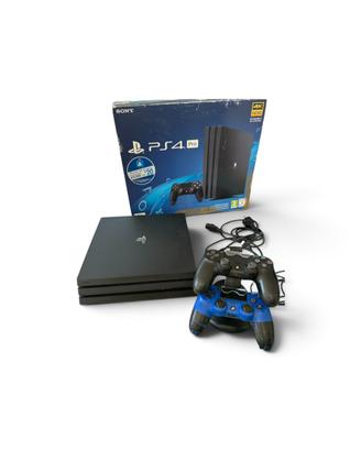 Playstation 4 pro+ joystick+ caricatore+ cavi