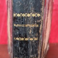 Libro antico del 1896. "Manuale di Filotea"