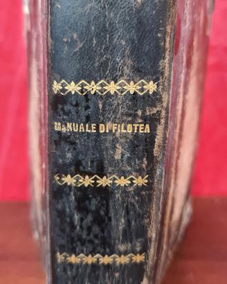 Libro antico del 1896. "Manuale di Filotea"