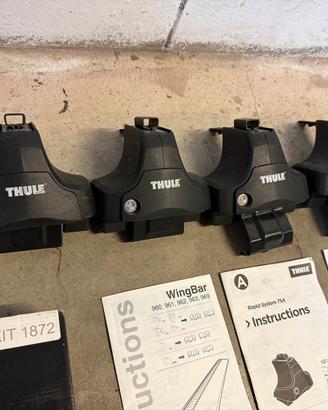 Thule WingBar 127 + RapidSystem  754 + kit 1872