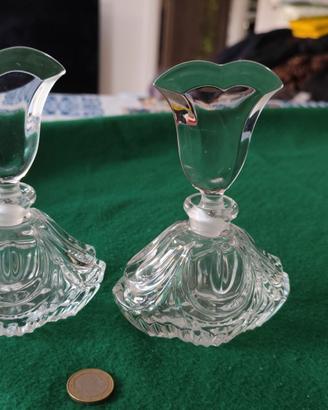 FIABESCHE bottiglie portaprofumi cristallo vintage