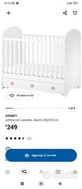 Culla-Lettino IKEA Gonatt + materasso