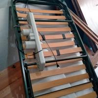 rete letto motorizzata con materasso