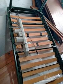 rete letto motorizzata con materasso