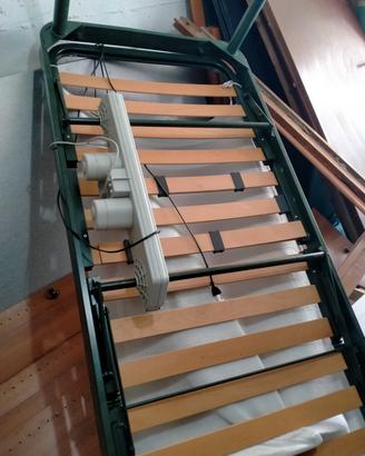rete letto motorizzata con materasso