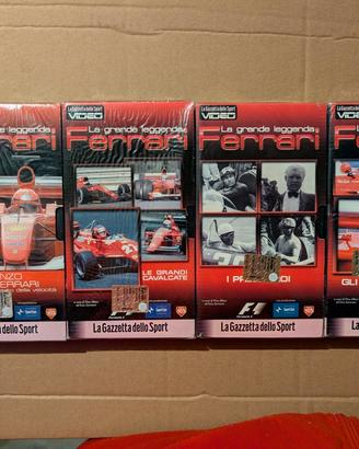 cofanetto 4 VHS “La grande leggenda Ferrari” 