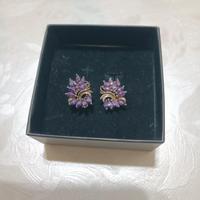 Orecchini in argento con vera Ametista 