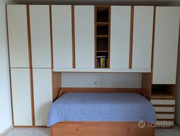 cameretta a ponte con letto estraibile