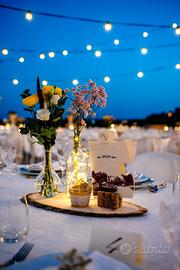 Centro tavola rustici matrimonio