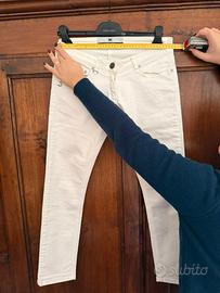 Jeans Elisabetta Franchi bianchi – Taglia 28