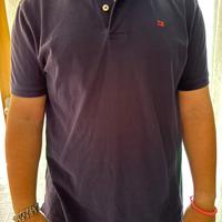 Camicia tipo polo blu scuro/ viola Camicissima