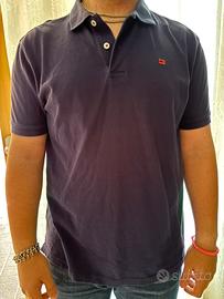 Camicia tipo polo blu scuro/ viola Camicissima