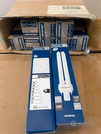 Stock 10 Lampadine MEGAMAN 26W G24d-3 Luce Fredda