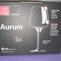 6 calici Bormioli Aurum 