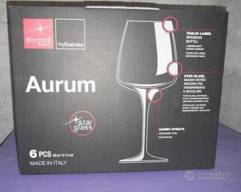 6 calici Bormioli Aurum 