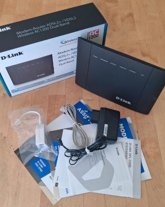 Modem Router D-Link DSL-3782 VDSL ADSL AC1200 Dual