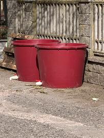 2 tini tinozze con rubinetto canestri 2ql