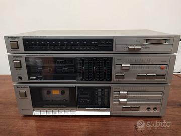 TECHNICS AMPLIFICATORE, TUNER E PIASTRA CASSETTA