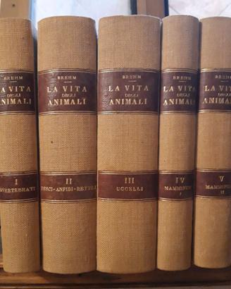 BREHM LA VITA DEGLI ANIMALI OPERA COMPLETA 