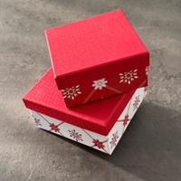 Set 2 scatole natalizie per regali o decorazioni