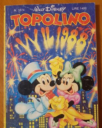 Topolino libretto Disney 1674 del 27 Dicembre 1987