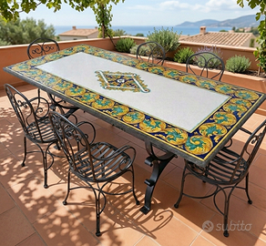 TAVOLO IN PIETRA LAVICA MIS. 200X100 CM. IN ITALIA