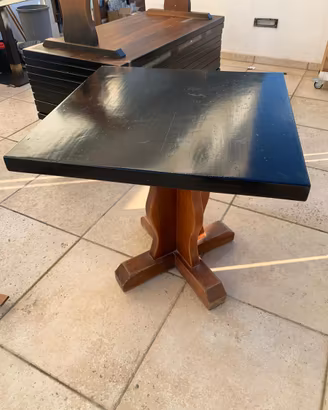 TAVOLO IN MASSO DI TOULIPIER 80x80 5 CM SPESSORE
