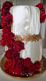 Torta scenografica in raso