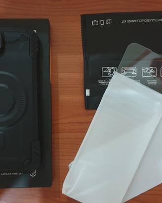 Cover iPhone 16e MagSafe Nero + 2 Vetri