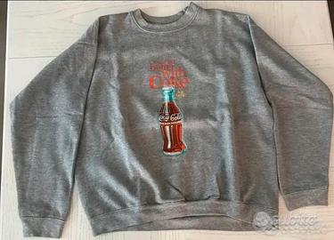 Felpa grigia coca cola Tg S