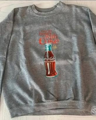Felpa grigia coca cola Tg S