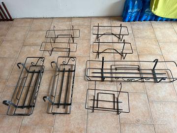 Portavasi da balcone in ferro battuto