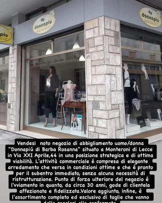 Negozio abbigliamento donna