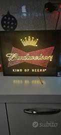insegna luminosa Budweiser