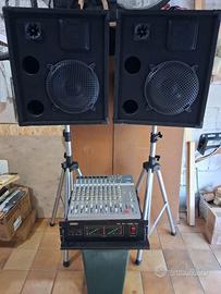 Impianto di amplificazione completo 1200 watt